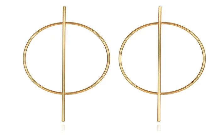 Brincos Geometric Circle Steampunk Hoop Earrings sparklingselections Earrings Brincos Geometric Circle Steampunk Hoop Earrings sparklingselections Earrings