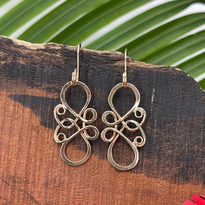 Butterfly Effect Earrings Crucian Gold Earrings