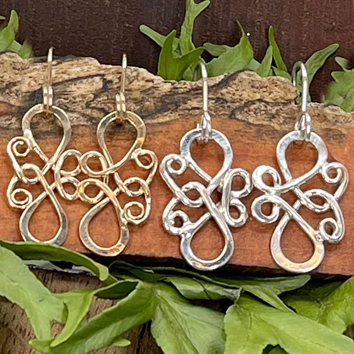 Butterfly Effect Earrings Crucian Gold Earrings