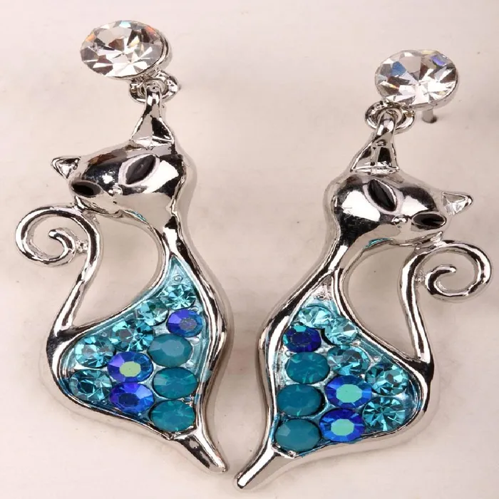 Cat Dangle Earrings Jewelry Halloween Gifts for Women sparklingselections Earrings Cat Dangle Earrings Jewelry Halloween Gifts for Women sparklingselections Earrings