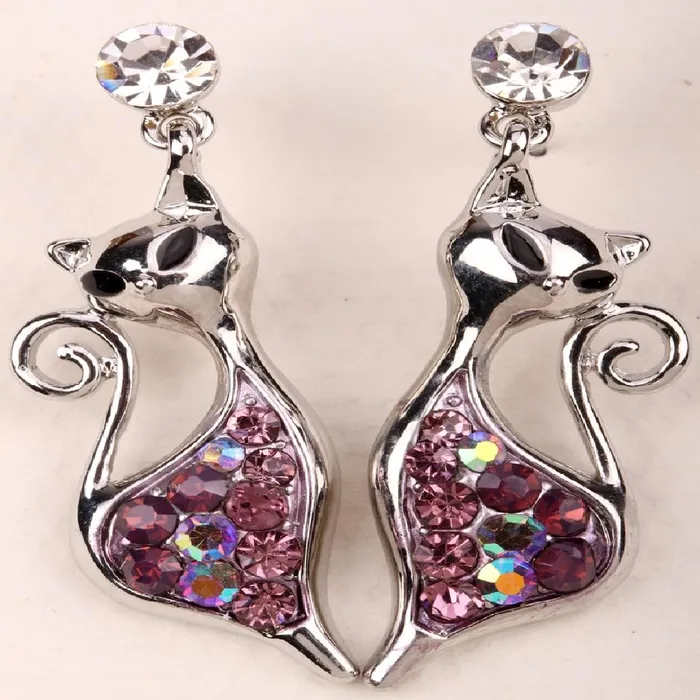 Cat Dangle Earrings Jewelry Halloween Gifts for Women sparklingselections Earrings Cat Dangle Earrings Jewelry Halloween Gifts for Women sparklingselections Earrings