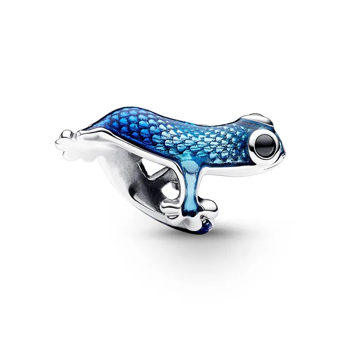 Charm Necklaces Pandora Metallic Blue Gecko Charm