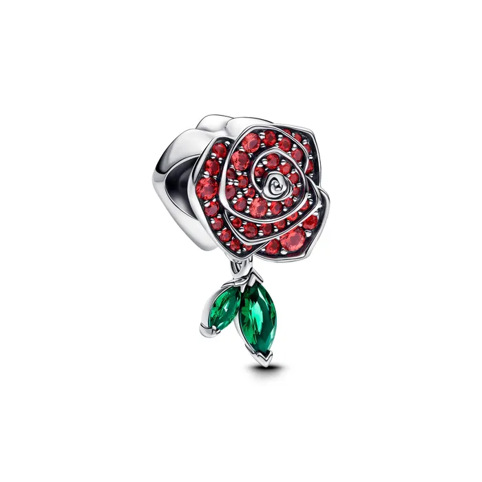 Charm Necklaces Pandora Sparkling Rose in Bloom Charm