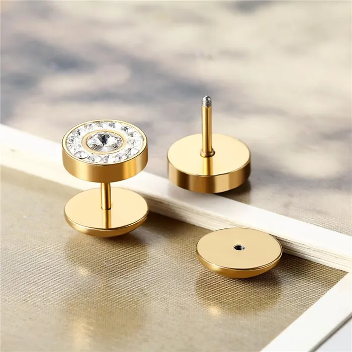 Earrings sparklingselections Stainless Steel Stud Earrings Earrings sparklingselections Stainless Steel Stud Earrings