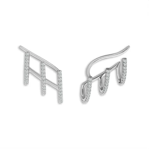 Elisa Ilana Earrings Diamond Ear Climbers