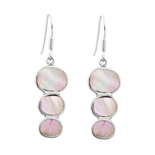 Elisa Ilana Earrings Triple Drop Sterling Silver Earrings