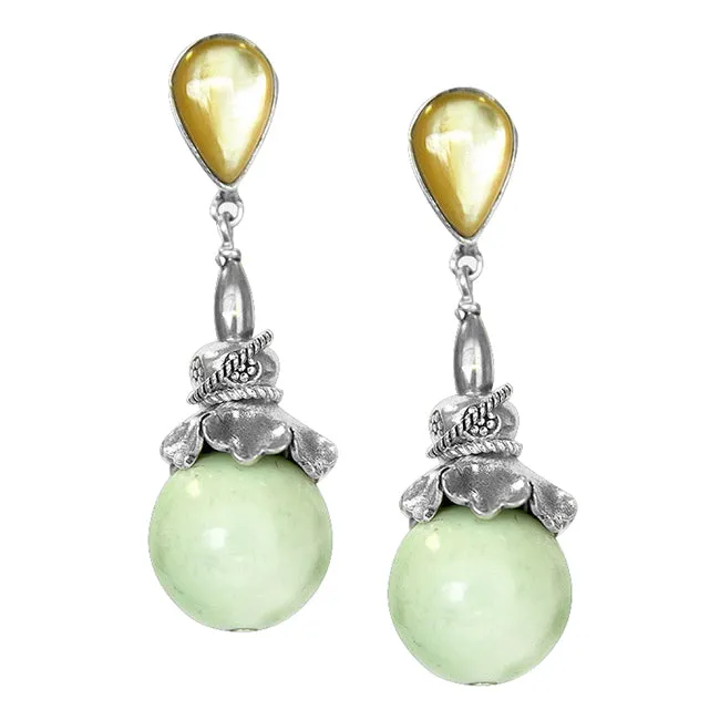 Elisa Ilana Lemon Chrysoprase Earrings179881 Earrings