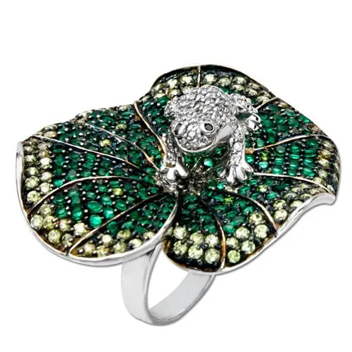Elisa Ilana Rings Frog on Lilypad Bling Ring337808