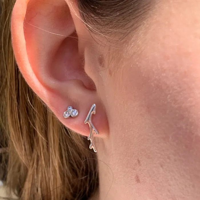 Emily Amey Jewelry Sterling SIlver Branch climbers Rings