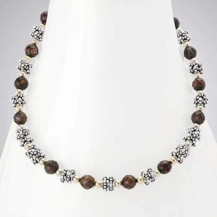 Faceted Chocolate Brown Pearl Necklace341938 Elisa Ilana Necklaces Faceted Chocolate Brown Pearl Necklace341938 Elisa Ilana Necklaces