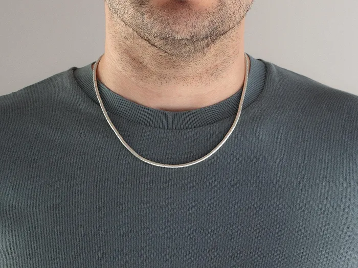 GURHAN Mens Sterling Silver SingleStrand Beaded Short Necklace Small Tube Beads GG SILVER NEW Necklaces GURHAN Mens Sterling Silver SingleStrand Beaded Short Necklace Small Tube Beads GG SILVER NEW Necklaces
