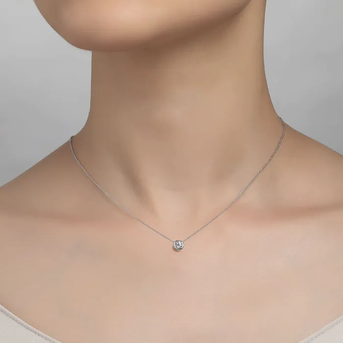 Lafonn Necklaces Simulated Diamond Solitaire Necklace