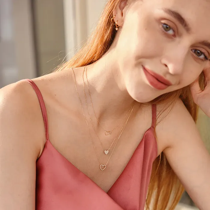 Necklaces JULLIETTE Interlocked Hearts Necklace Aurelie Gi Necklaces JULLIETTE Interlocked Hearts Necklace Aurelie Gi