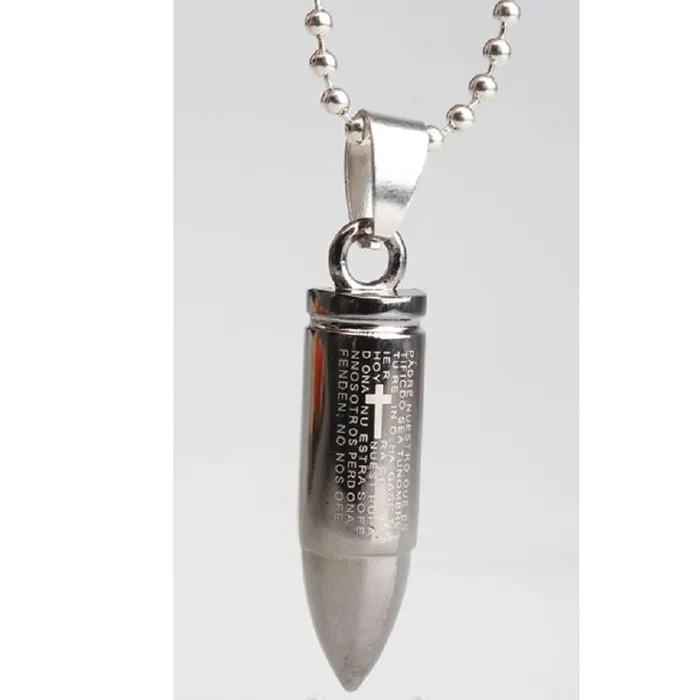 Necklaces sparklingselections Bullet Silver Color Pendant Necklace for Women Necklaces sparklingselections Bullet Silver Color Pendant Necklace for Women