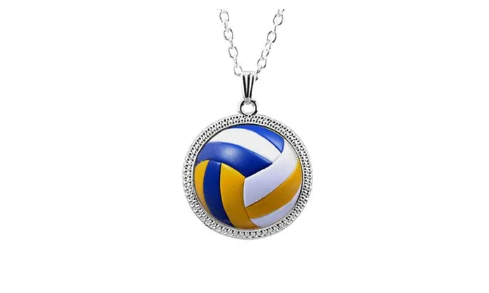 Necklaces sparklingselections Vintage Volleyball Pendant Necklace