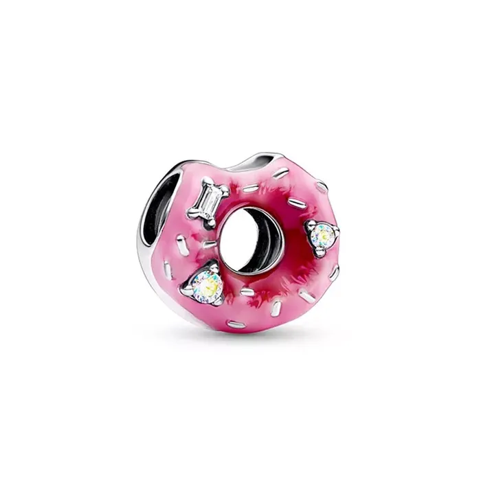 Pandora Pandora Sparkling Sprinkled Donut Charm Charm Necklaces