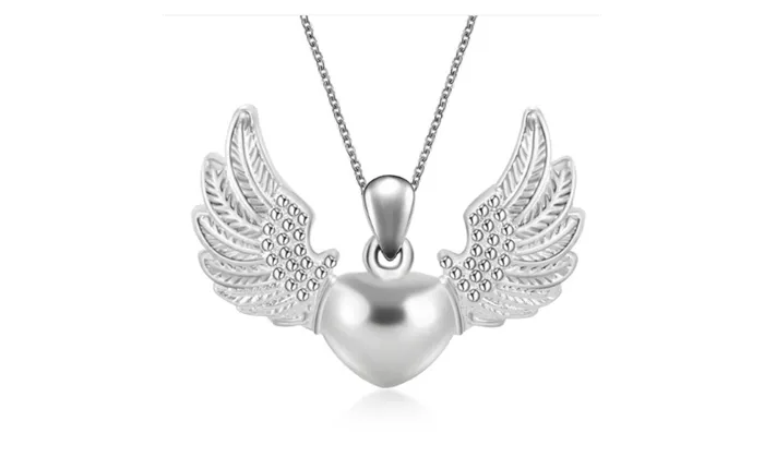 Retro Hollow Angel Wings Heart Pendant Women Necklace sparklingselections Necklaces Retro Hollow Angel Wings Heart Pendant Women Necklace sparklingselections Necklaces