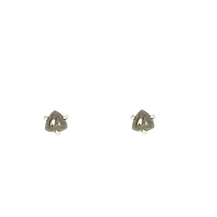 Rings Emily Amey Jewelry Gemstone Trillion studs in Sterling silver or 14k gold