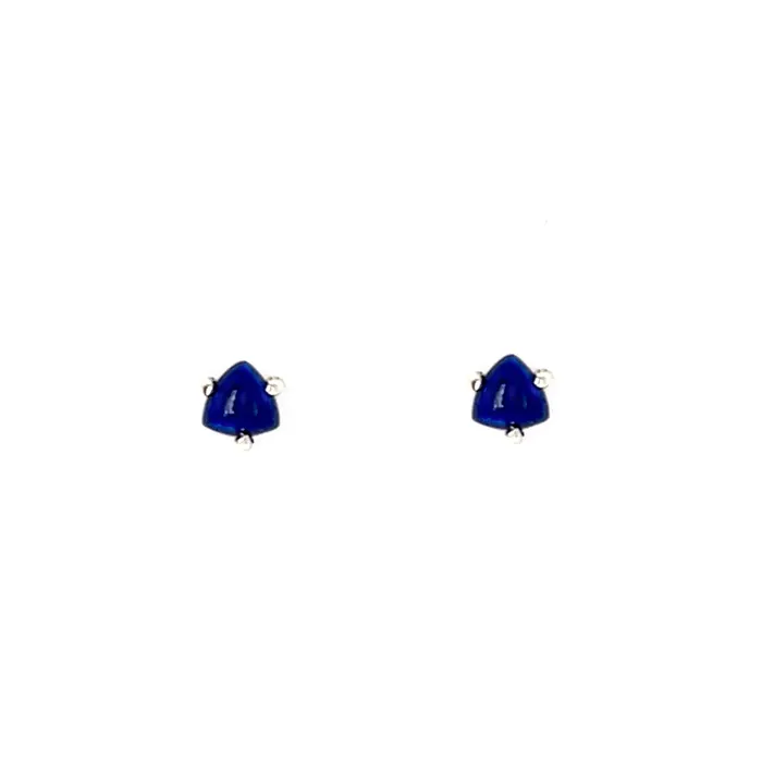 Rings Emily Amey Jewelry Gemstone Trillion studs in Sterling silver or 14k gold