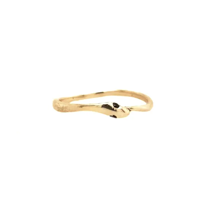 Rings Emily Amey Jewelry Ouroboros snake ring in 14k gold