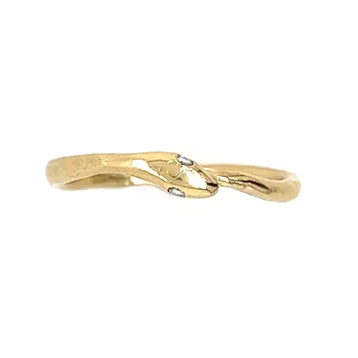 Rings Emily Amey Jewelry Ouroboros snake ring in 14k gold