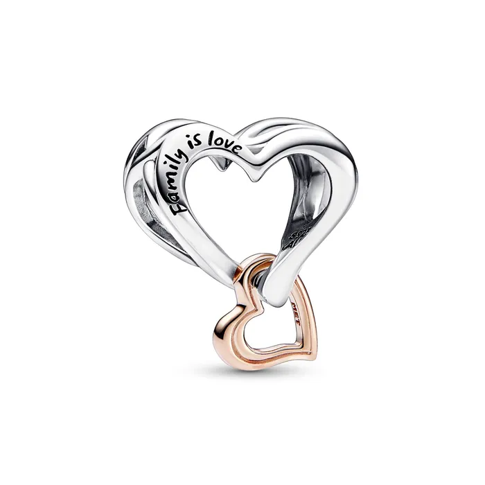 Rings Pandora Twotone Openwork Infinity Heart Charm