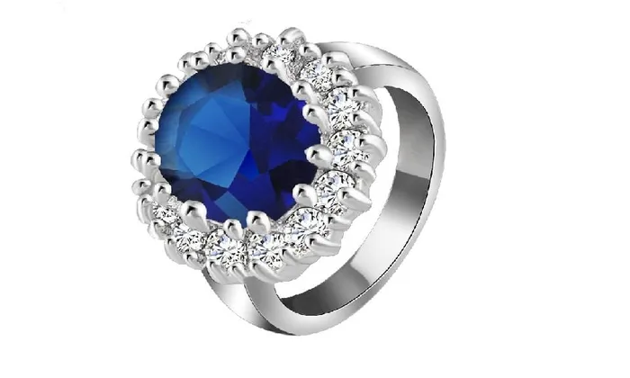 Rings sparklingselections Diana William Silver Color Crystal Ring for Women Rings sparklingselections Diana William Silver Color Crystal Ring for Women