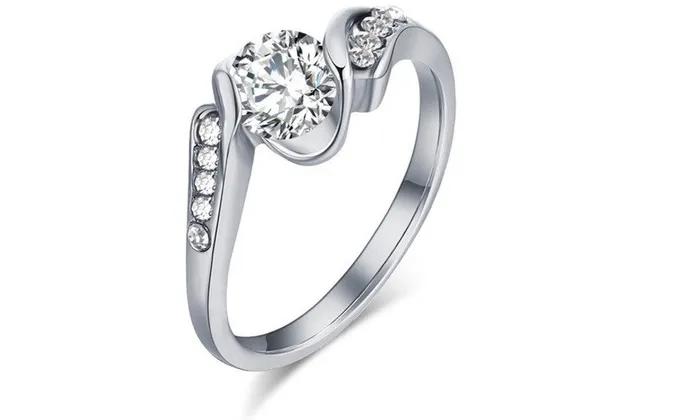 Rings sparklingselections Elegant Silver Plated Cubic Zirconia Ring For Women 7 Rings sparklingselections Elegant Silver Plated Cubic Zirconia Ring For Women 7