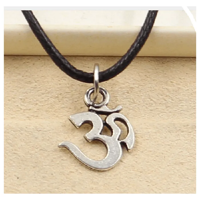 Sparkling Selections Necklaces Silver Om Yoga Necklace Choker Charm Black Leather Handmade Fashion Women or or Men Jewelry Sparkling Selections Necklaces Silver Om Yoga Necklace Choker Charm Black Leather Handmade Fashion Women or or Men Jewelry