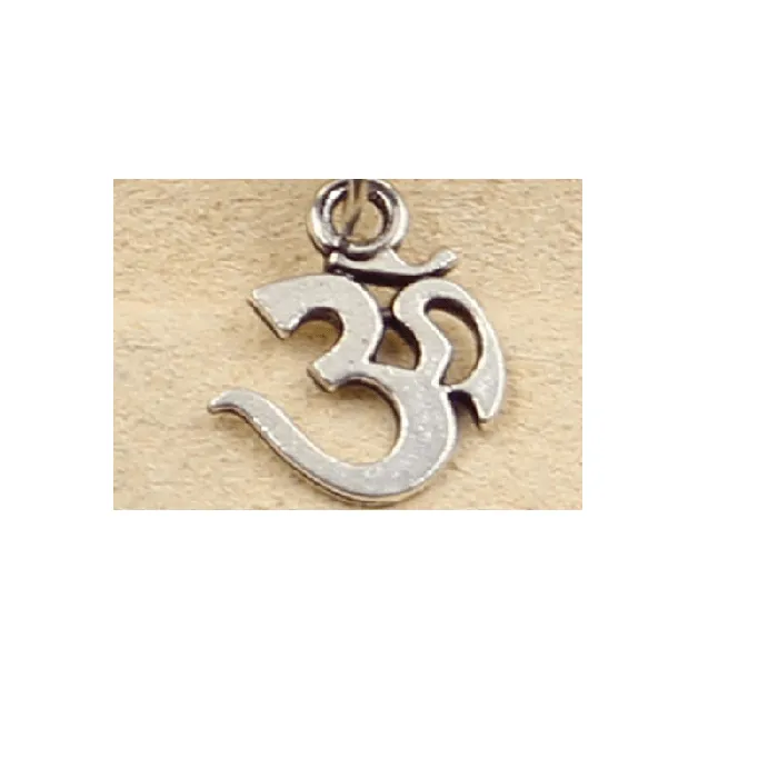 Sparkling Selections Necklaces Silver Om Yoga Necklace Choker Charm Black Leather Handmade Fashion Women or or Men Jewelry