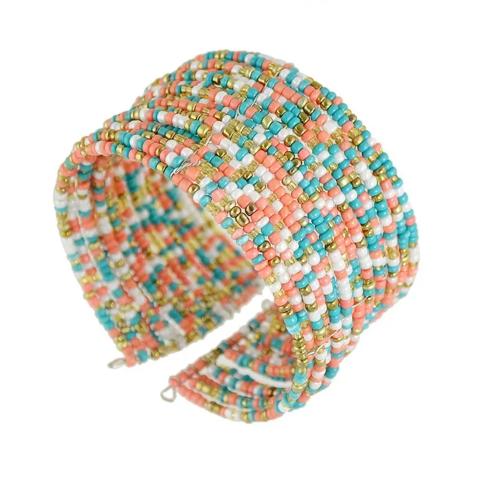 sparklingselections Bracelets Bohemian Colorful Beads Cuff Bracelet and Bangles Manchette For Women sparklingselections Bracelets Bohemian Colorful Beads Cuff Bracelet and Bangles Manchette For Women