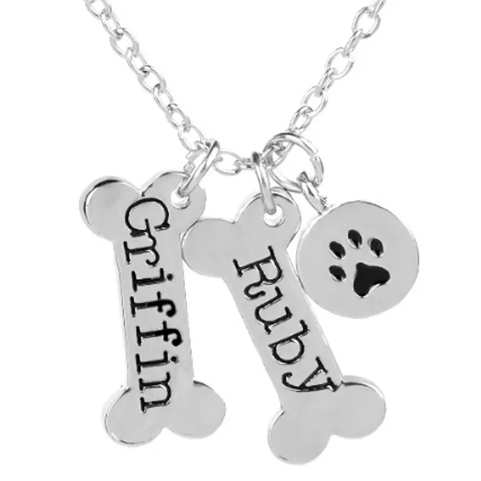 sparklingselections Custom Dog Bone Necklace for Men and Women Necklaces