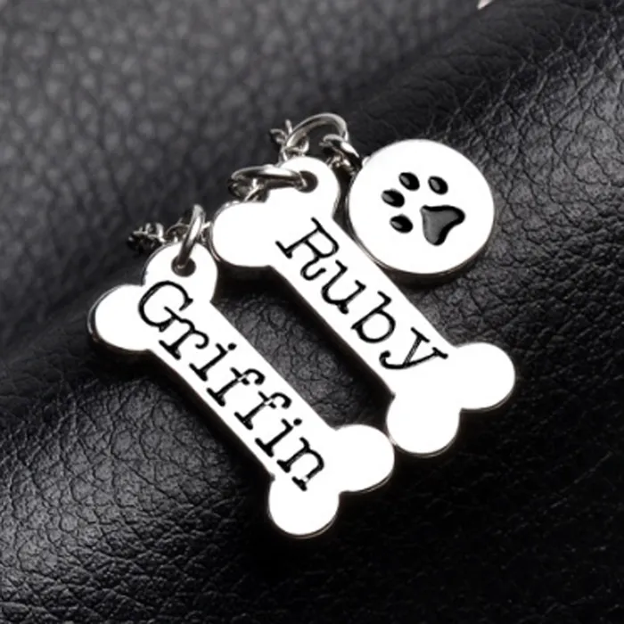 sparklingselections Custom Dog Bone Necklace for Men and Women Necklaces sparklingselections Custom Dog Bone Necklace for Men and Women Necklaces
