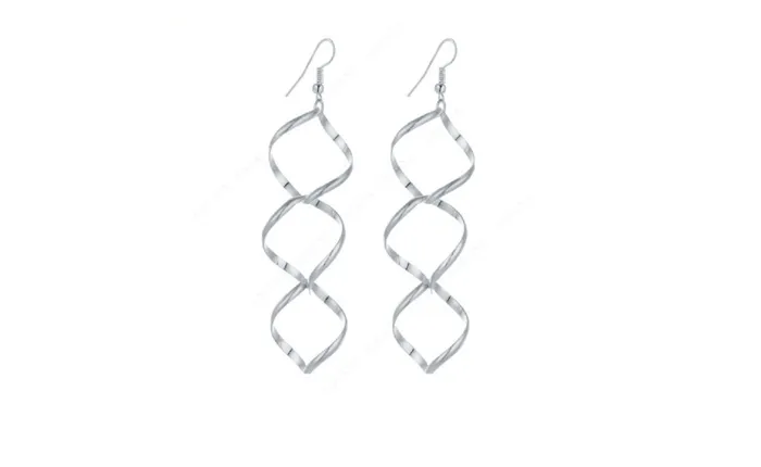 sparklingselections Earrings Gold Plated Dangle Long Silver Earrings For Women sparklingselections Earrings Gold Plated Dangle Long Silver Earrings For Women
