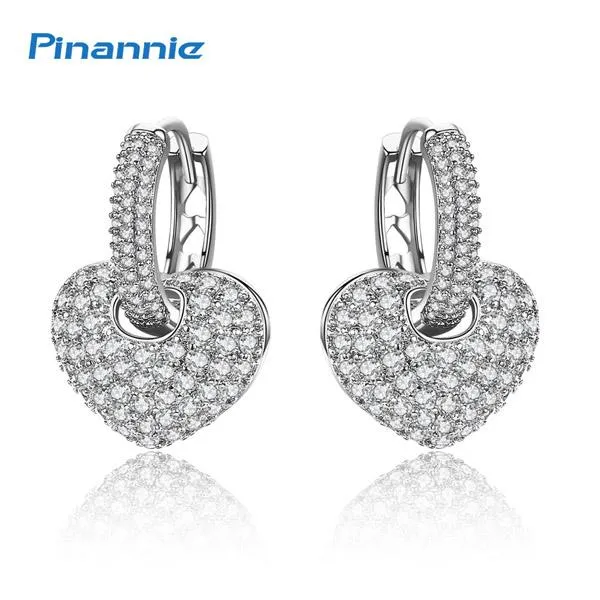 sparklingselections Earrings Heart Shape Drop Earrings for Women sparklingselections Earrings Heart Shape Drop Earrings for Women