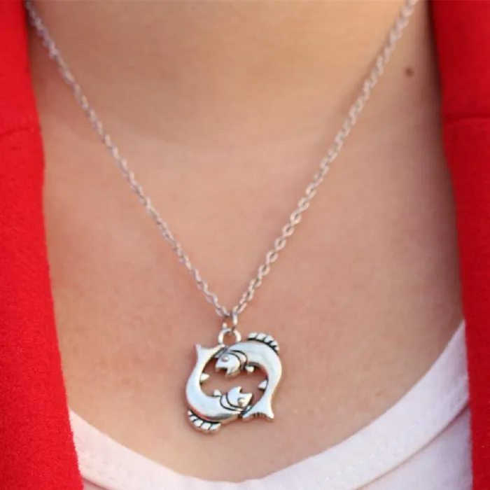 sparklingselections Necklaces Antique Fish Necklace Steampunk Necklace For Women sparklingselections Necklaces Antique Fish Necklace Steampunk Necklace For Women