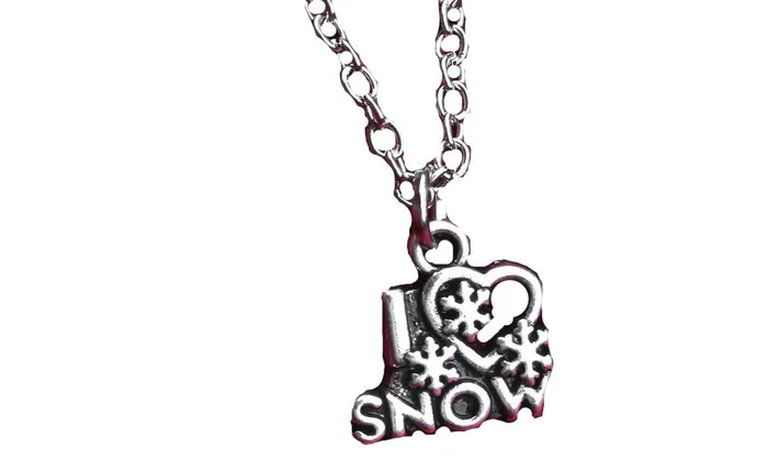 sparklingselections Necklaces Grandma Heart Mom Snow Chain Pendant Necklace
