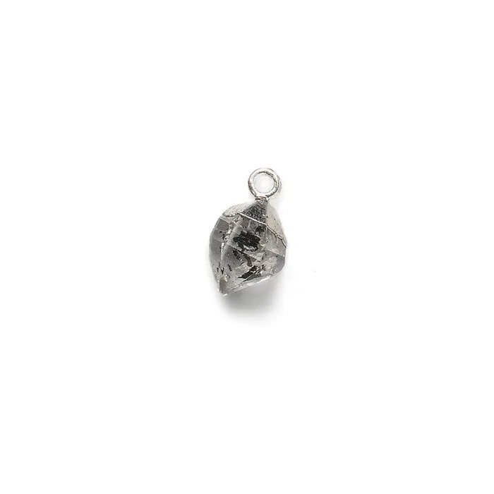 9x7mm Silver Leafed Herkimer Diamond Crystal Quartz Focal Pendant 1 piece Beadsofcambaycom Necklaces 9x7mm Silver Leafed Herkimer Diamond Crystal Quartz Focal Pendant 1 piece Beadsofcambaycom Necklaces