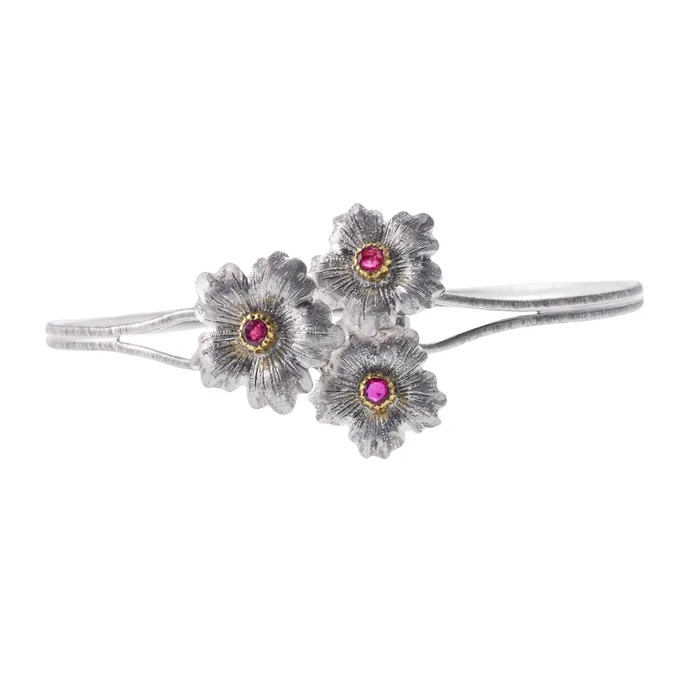 Bracelets Buccellati Buccellati Gold Ruby Flower Bracelet