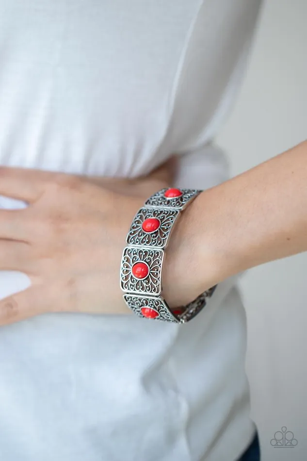 Bracelets Paparazzi Accessories Cakewalk Dancing Red Bracelet Jewelry by Bretta Bracelets Paparazzi Accessories Cakewalk Dancing Red Bracelet Jewelry by Bretta
