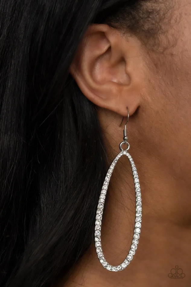 Dazzling Decorum White Earrings Jewelry By Bretta Paparazzi Accessories Earrings Dazzling Decorum White Earrings Jewelry By Bretta Paparazzi Accessories Earrings
