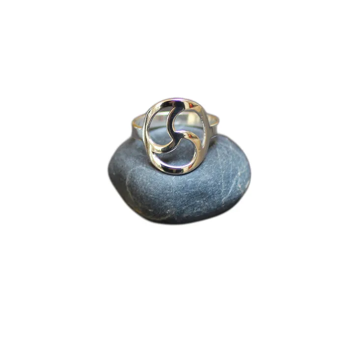DISCREET LARGE TRISKELE RING Handmade Sterling Silver Triskelion BDSM Symbol Erosmoon Rings