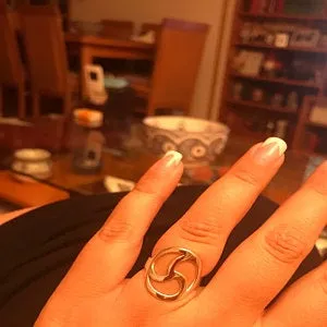 DISCREET LARGE TRISKELE RING Handmade Sterling Silver Triskelion BDSM Symbol Erosmoon Rings