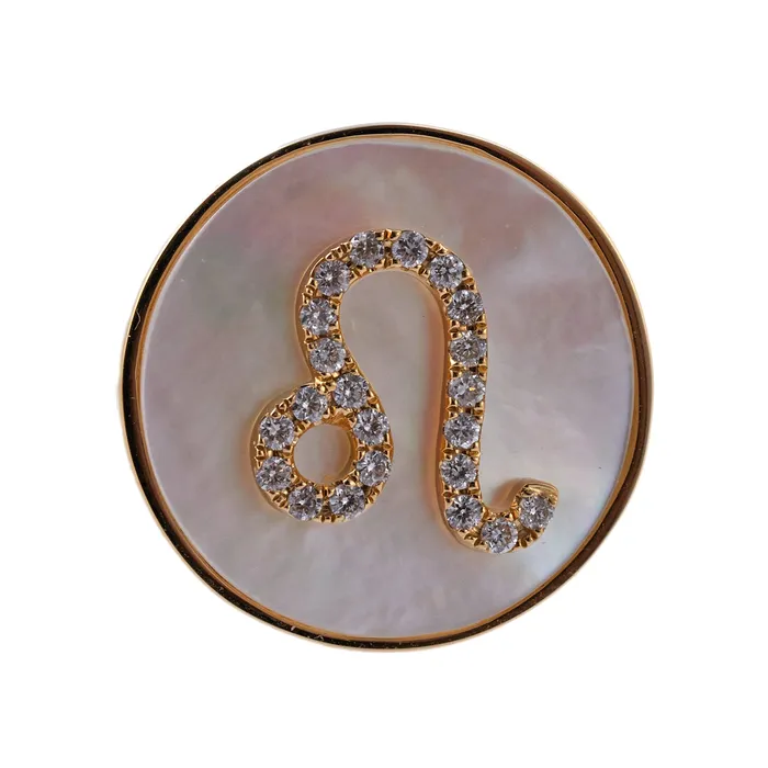 Doves Doron Paloma Diamond Mother of Pearl Gold Leo Zodiac Ring Doves Doron Paloma Rings Doves Doron Paloma Diamond Mother of Pearl Gold Leo Zodiac Ring Doves Doron Paloma Rings