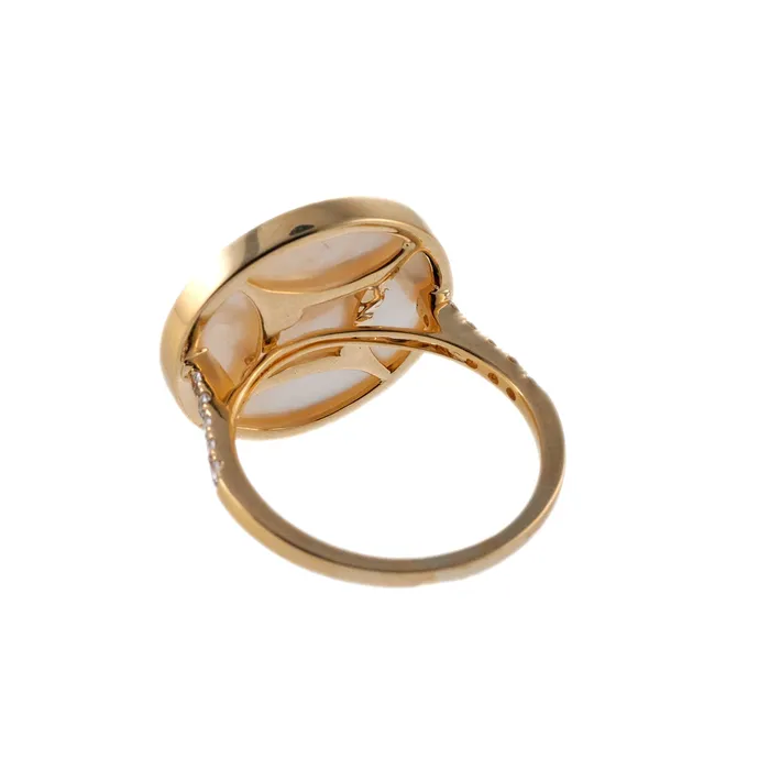 Doves Doron Paloma Diamond Mother of Pearl Gold Leo Zodiac Ring Doves Doron Paloma Rings