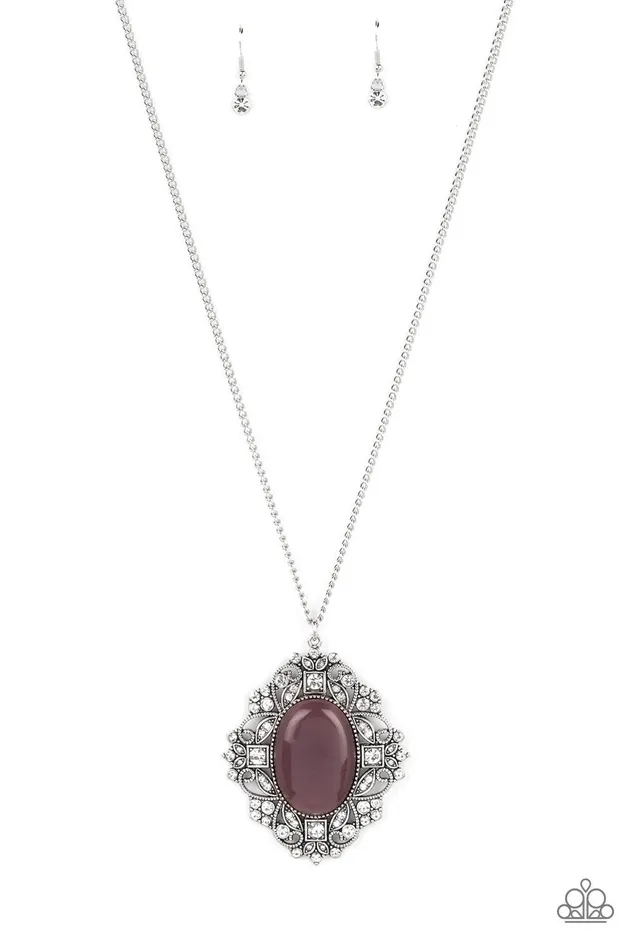 Dream Board Dazzle Purple Necklace Jewelry by Bretta Paparazzi Accessories Necklaces