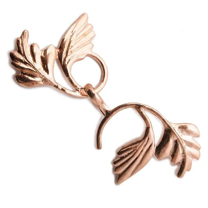 Earrings Beadsofcambaycom 56x24mm Rose Gold plated Silver Hook Eye Clasp Icanthus Leaves 1 pcs Earrings Beadsofcambaycom 56x24mm Rose Gold plated Silver Hook Eye Clasp Icanthus Leaves 1 pcs