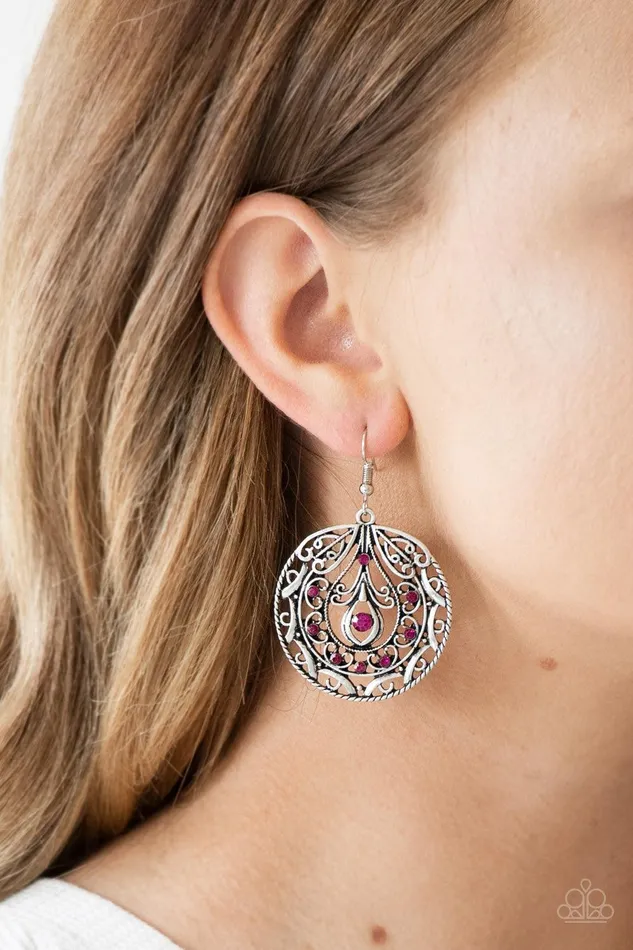 Earrings Choose To Sparkle Pink Earrings Jewelry by Bretta Paparazzi Accessories Earrings Choose To Sparkle Pink Earrings Jewelry by Bretta Paparazzi Accessories