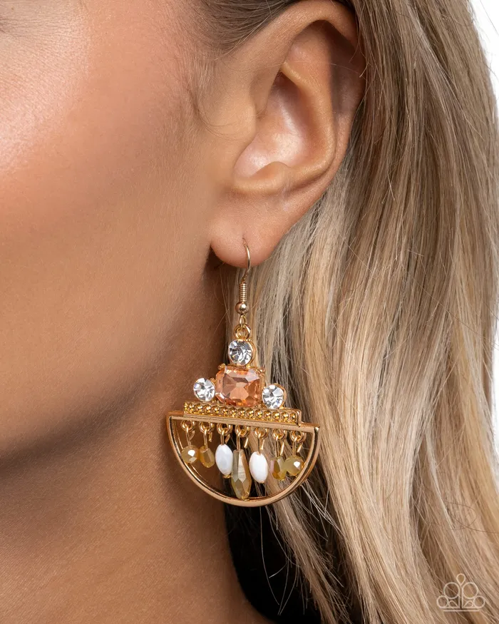 Earrings Metropolitan Majesty Gold Earrings Jewelry by Bretta Paparazzi Accessories Earrings Metropolitan Majesty Gold Earrings Jewelry by Bretta Paparazzi Accessories