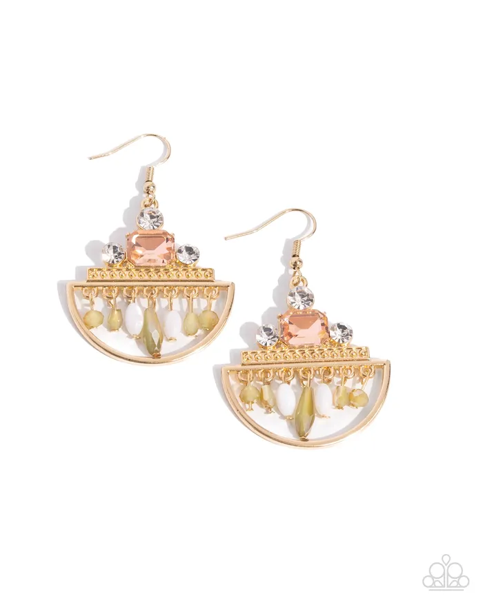 Earrings Metropolitan Majesty Gold Earrings Jewelry by Bretta Paparazzi Accessories